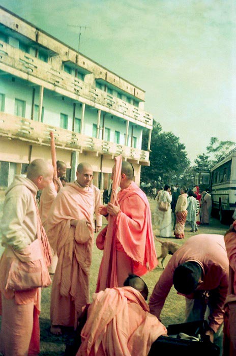 Radhanath Swami Talking with his Godbrothers