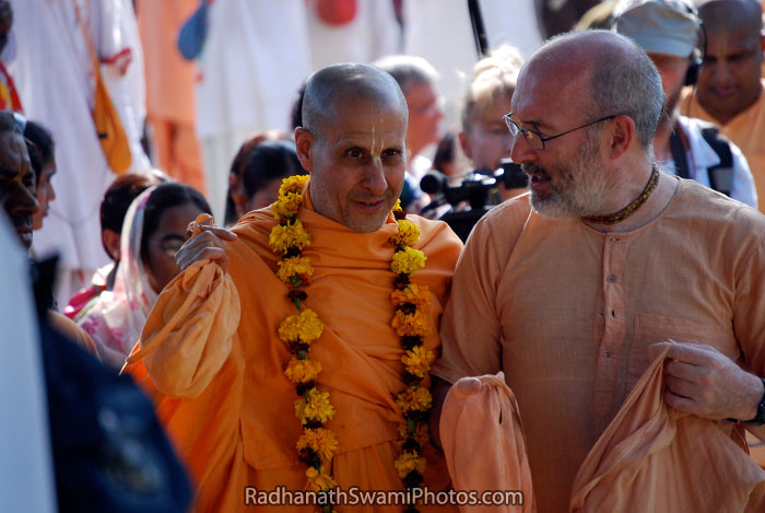 Radhanath Swami With Other Vaishnavas