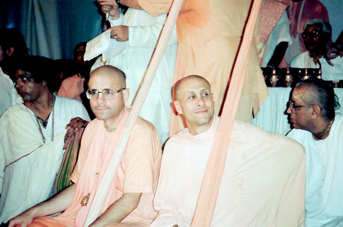 Radhanath Swami with Giriraj Swami