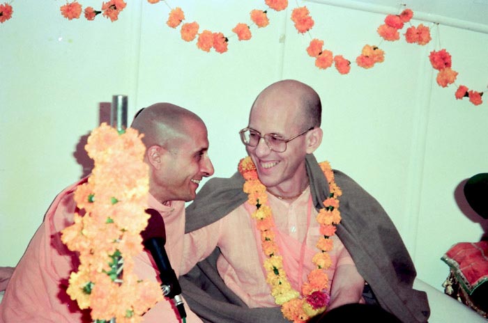 Radhanath Swami with Jayadvaita Swami