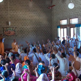 Radhanath Swami at Govardhan Ashram Radhanath Swami Photo 283x283 Radhanath Swami In Govardhan Ashram