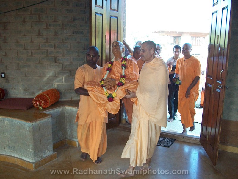 Radhanath Swami at Opening of Govardhan Ashram