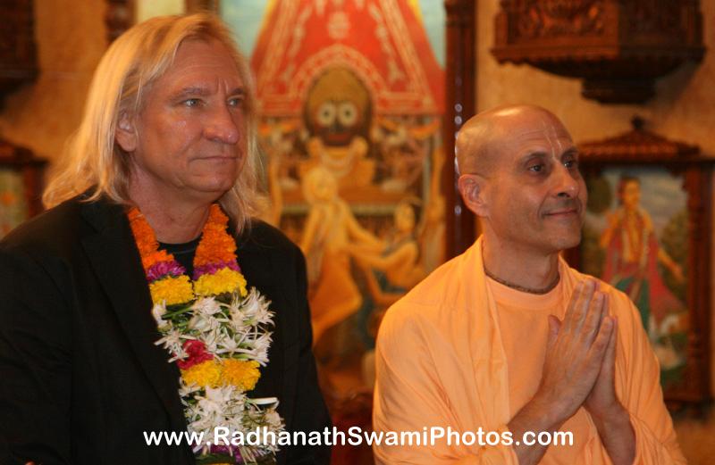 Radhanath Swami with Joe Walsh