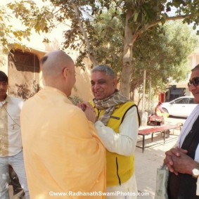 Radhanath Swami in Barsana RadhanathSwamiinBarsanaEyeCampFebruary2012054 new 283x283 Radhanath Swami At Barsana Camp 2012