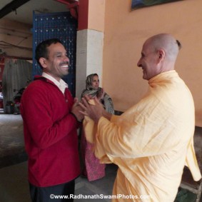 Radhanath Swami in Barsana RadhanathSwamiinBarsanaEyeCampFebruary2012110 new 283x283 Radhanath Swami At Barsana Camp 2012