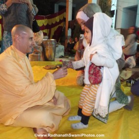 Radhanath Swami RadhanathSwamiinBarsanaEyeCampFebruary2012659 new 283x283 Radhanath Swami At Barsana Camp 2012