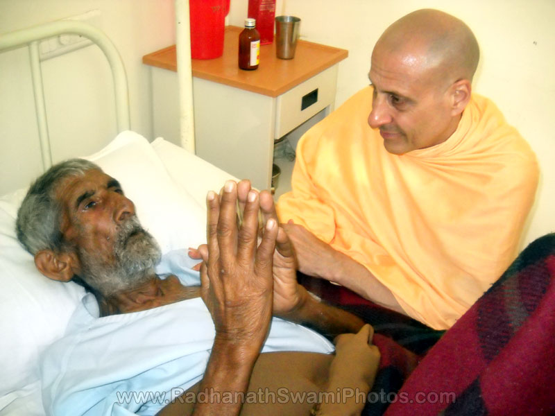 Radhanath Maharaj Visiting Patient