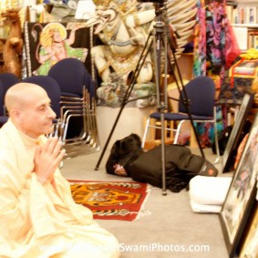 Radhanath Swami at a Book Store