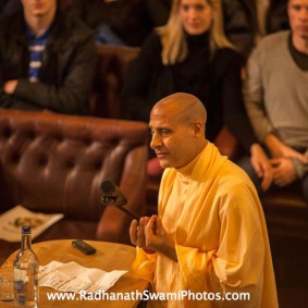 Radhanath Swami at Cambridge Union Society