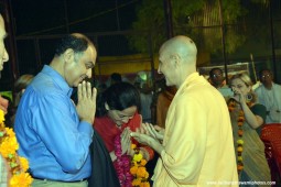 Radhanath Swami meeting devotees