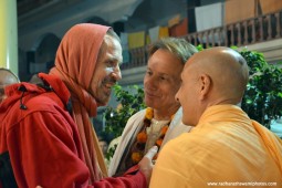 Radhanath Swami with sacinandana Swami