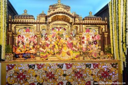 Sri Sri RadhaGopinathji after abhishek with flower petals