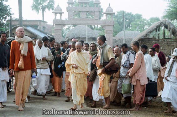 Radhanath Swami during yatra