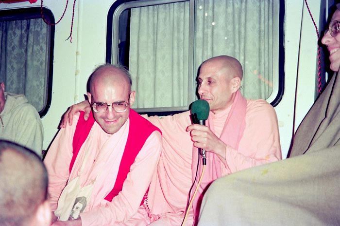 Giriraj Swami and Radhanath Swami