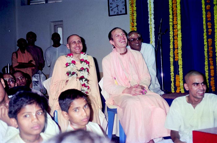 Radhanath Swami with Sacinandana Swami