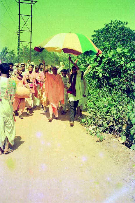 Radhanath Swami in Nagarsankirtan