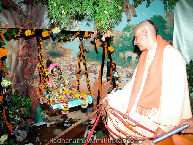 Radhanath Swami Swaying The Lord