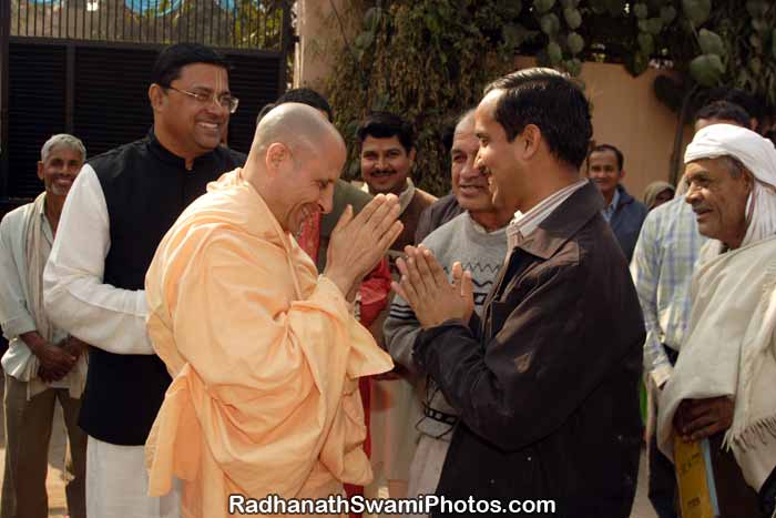 Radhanath Swami at Barsana Eye Camp