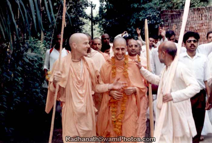 Radhanath Swami with Other Vaishnavas