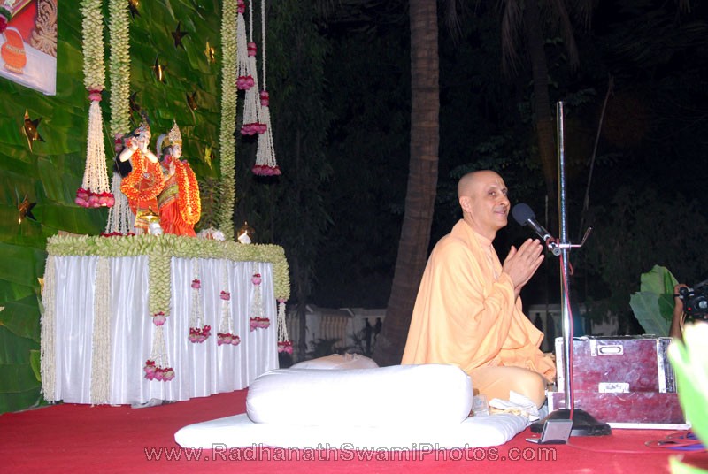 Radhanath Swami at Birla House