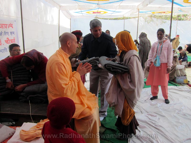 Radhanath Swami at Barsana Camp