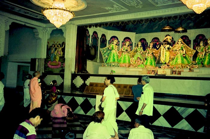 Radhanath Swami in Mayapur Temple
