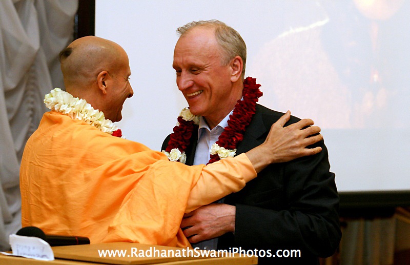 Radhanath Swami in Moscow