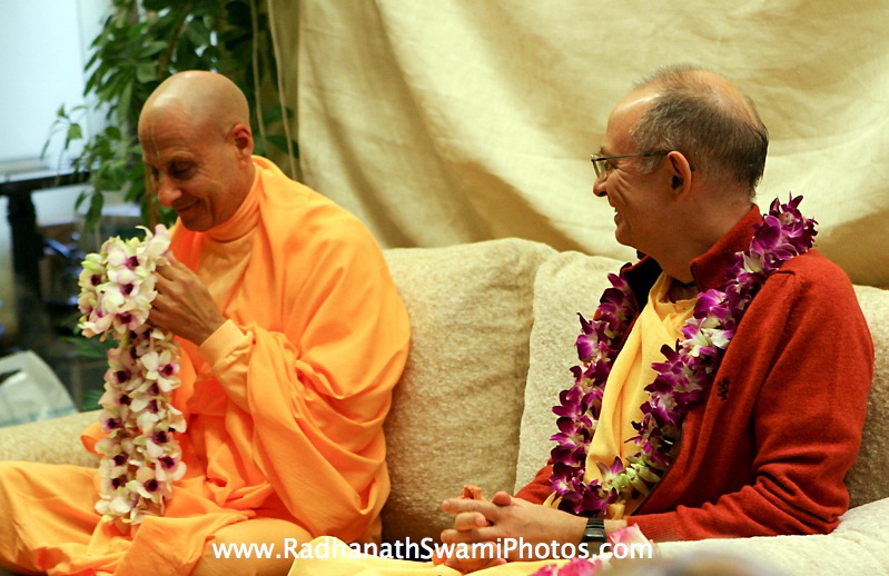 Radhanath Swami with Bhaktivijnana Swami