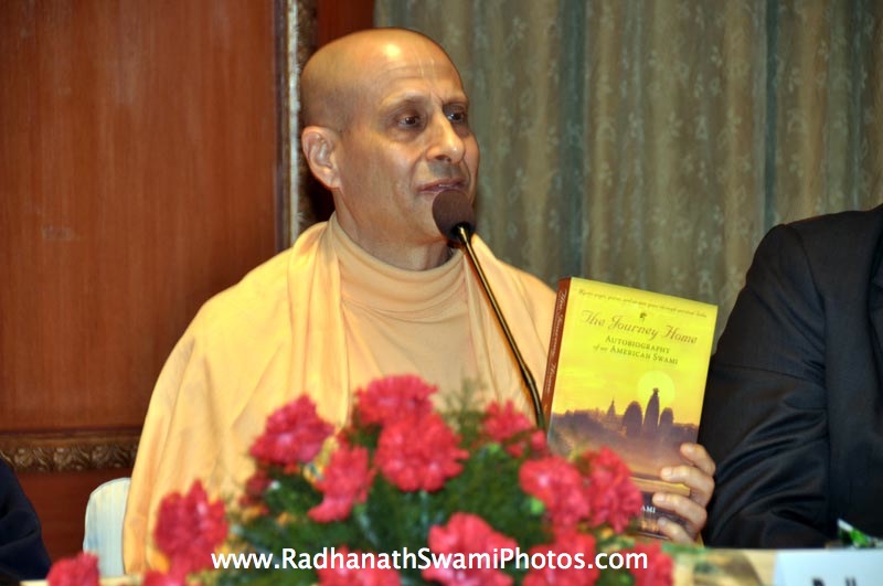 Radhanath Swami promoting his Book The Journey Home