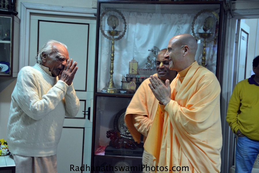 Radhanath Swami and BKS Iyengar