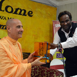 Radhanath Swami at Patna Book Launch