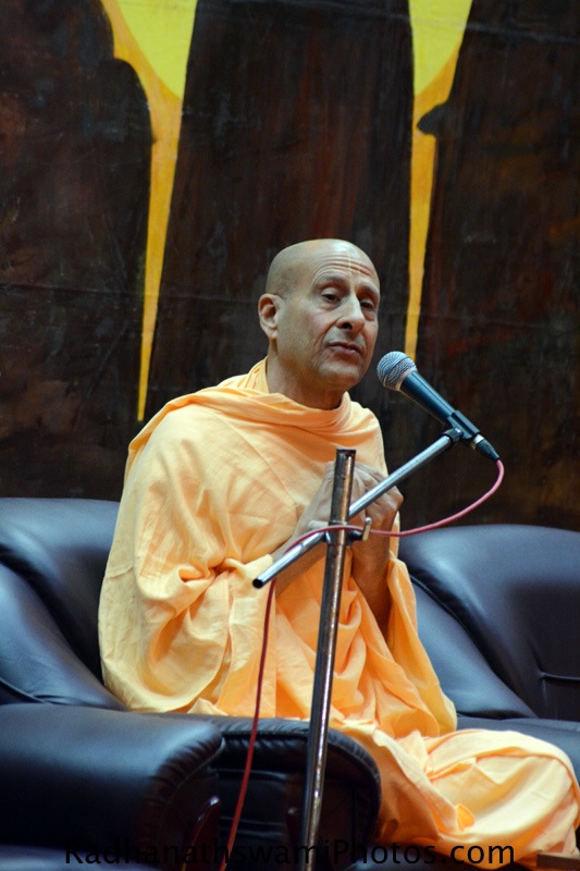 Radhanath Swami during chennai book launch