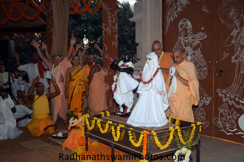 First darshan of Radha vrindavanvihari