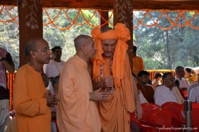 Radhanath Swami with Bhakti vidyapurna Swami