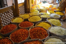 Baskets filled with flower petals for the festival - Radhanath Swami