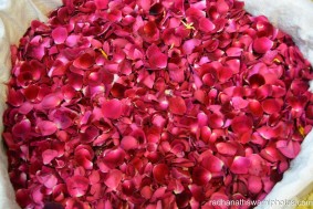 Baskets filled with flower petals for the festival - Radhanath Swami