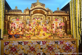 Radha Gopinath flower dress - Radhanath Swami