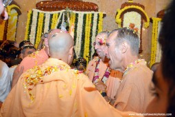 Radhanath Swami during Pushya Abhishek festival at ISKCON Chowpatty