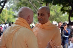 Radhanath Swami with Chandramouli Swami