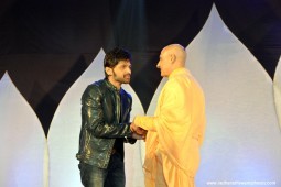 Radhanath Swami with Himesh Reshamiya