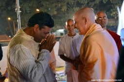 Radhanath Swami with Ramkumar Panda of Jagannath Puri