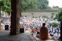 Talk by Radhanath Swami during Hampi Yatra