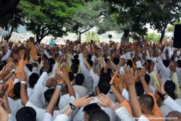 Talk by Radhanath Swami during Hampi Yatra