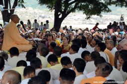 Talk by Radhanath Swami during Hampi Yatra