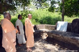 Radhanath Swami at birthplace of Srila Madhvacharya