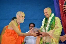 Radhanath Swami with Vishveshwar tirtha Swami