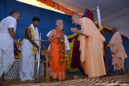 Radhanath Swami with pejavar math swami