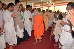 Radhanath Swami with pejavar math swami