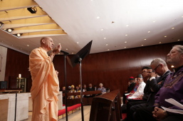 Radhanath Swami speaks at United Nations Interfaith Climate Change Ceremony