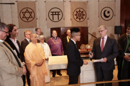 Radhanath Swami speaks at United Nations Interfaith Climate Change Ceremony